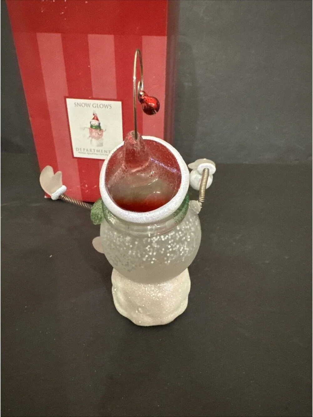 Dept 56 – Snow Glows – Lighted Snowman Snow Globe - w/Box Retired Needs Battery